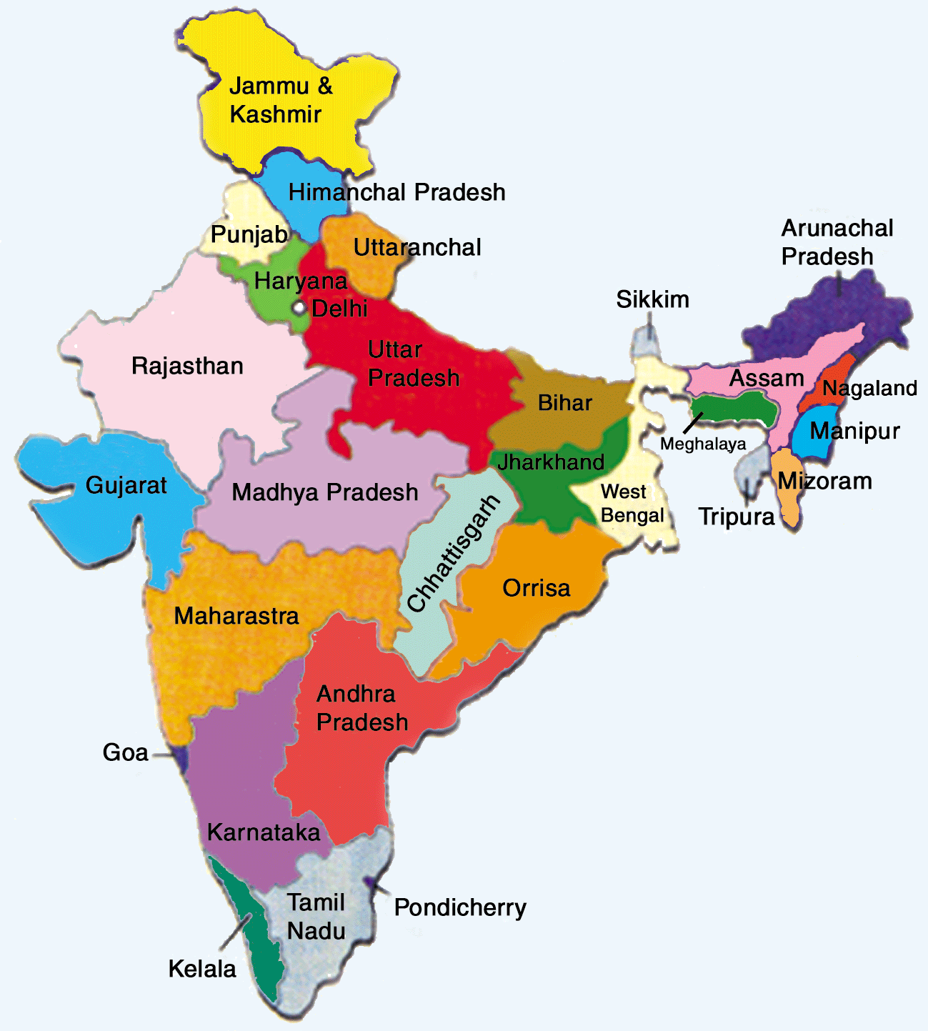 new india map